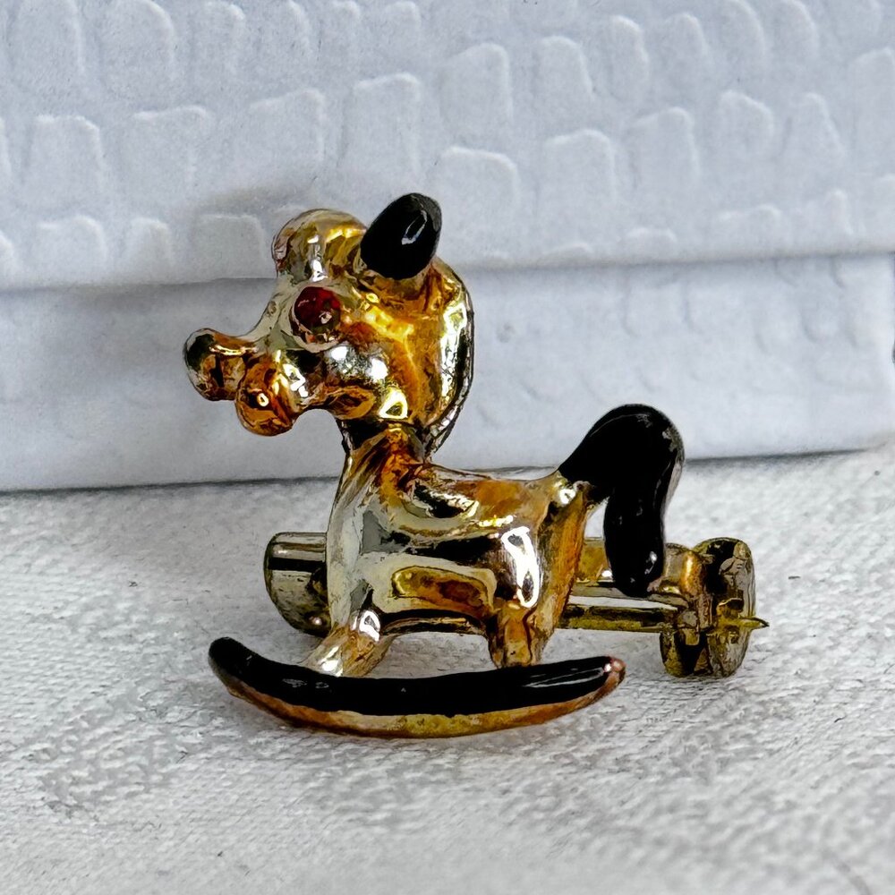 Vintage Rocking Horse Brooch